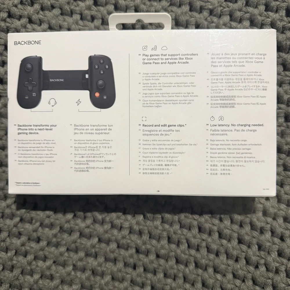 Backbone Black Handheld Gaming Console for iPhone